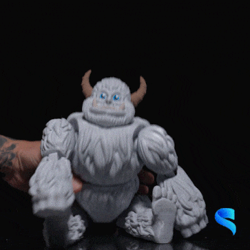 Articulated Yeti - 3D model önizlemesi