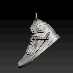 off-white.gif STL file Off-White x Nike Air Jordan 1 Charm・3D printable model to download, morganspear3D
