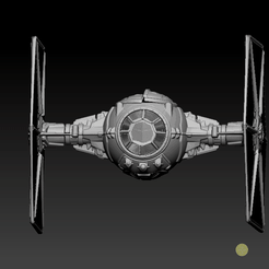 tie1.gif 3D file Star Wars .stl Tie Fighter and Spare Parts .3D action figure .OBJ Kenner style.・3D printer model to download, DESERT-OCTOPUS