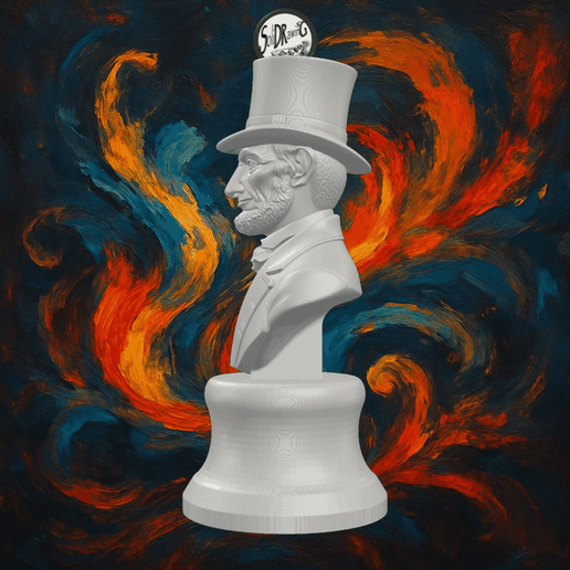 Abraham Lincoln Classic Bronze Bust – SoliDRawinGs SG3272