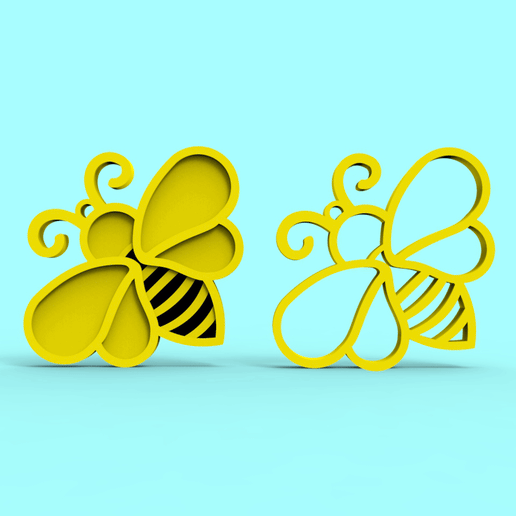 Honeybee Keychain 3D model