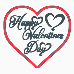 GIF.gif STL file HEART 5 VALENTINE'S DAY / COOKIE CUTTER・3D printable design to download