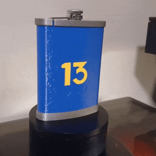 🎁 Fallout Vault 13 V2 Canteen Functional Prop・ STL File for 3D printing ...