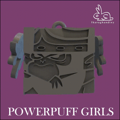 Ikaro-Ghandiny-powerpuff-girls.gif OBJ file Powerpuff girls・Model to download and 3D print