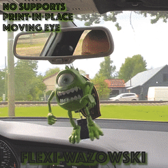 car-more-shorted-resized.gif STL file MIKE WAZOWSKI Car Hanger PRINT-IN-PLACE articulated MONSTERS, INC. toy・3D print model to download