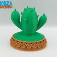 Cactus-Jewelry-Box-01.gif Cactus Jewelry Box with a cute snail printed in place without supports