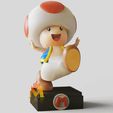 Toad.gif Toad-Super Mario bros -walking pose- game mascot -Fanart