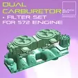 0.gif Dual Carburetor set with filters for 572 ENGINE 1-24th