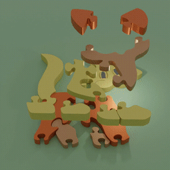 0001-0150.gif Download STL file toy kitty puzzle • 3D printable design, vradyvi