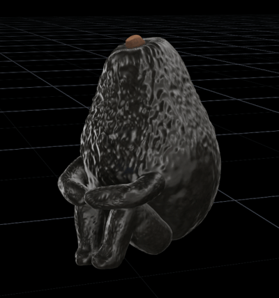 MACHIBOUKE AVOCADO - WAITING FRUIT FIGURE MACHIBOKE 3D MODEL - PERSONAL USE
