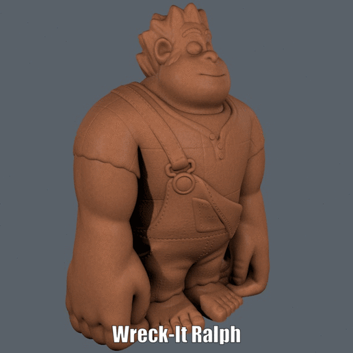 Wreck-It Ralph (Easy print no support) 3D model