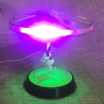 ufo.gif Download STL file Ufo Lamp • 3D printing template, OneIdMONstr
