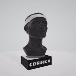 CORSICA.gif STL-Datei CORSICA CORSE Skulptur Büste Mohrenkopf meme für ender 3 CORSICA CORSE・Modell zum Herunterladen und 3D-Drucken