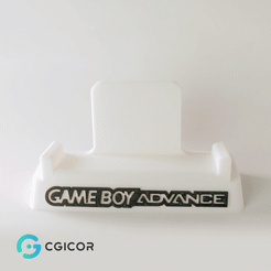 Gameboy-Advance.gif STL file Support for Nintendo Game Boy Advance・3D printing idea to download