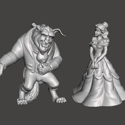 GIF.gif STL file disney's beauty and the beast .stl .obj・3D printing idea to download, vadi