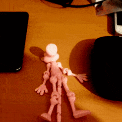 ezgif.com-gif-maker.gif STL file flexi pink panther keychain・3D printing template to download, MrSam_Bhr