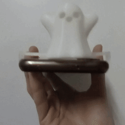 lv_0_20221006234031.gif STL file Cute Ghost for Phone Lantern・3D printer model to download, Kitoimpresion3d