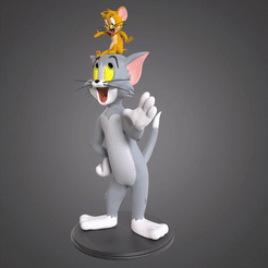 Turnaround_1_-online-video-cutter.com.gif Archivo 3D Tom y Jerry・Modelo imprimible en 3D para descargar