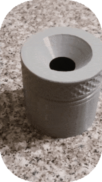 Funnel jar coin dish