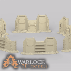 ezgif.com-gif-maker-2.gif 3D-Datei Trooper-Stil Killteam Barricade #1・Design für 3D-Drucker zum herunterladen, warlock3dmodels