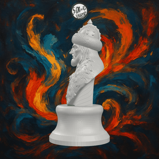 Attila The Hun Emperor Bust – SoliDRawinGs SG3283