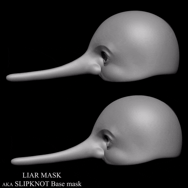 LIAR MASK AKA SLIPKNOT Base mask Archivo STL MÁSCARA LIAR - aka SLIPKNOT BASE MASK・Design para impresora 3D para descargar, Ratboy3D