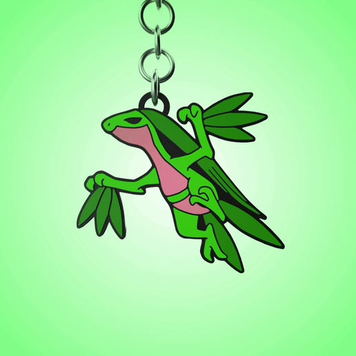 🗝️ KEYCHAIN GROVYLE POKEMON KEYCHAIN 253・ STL File for 3D printing・Cults