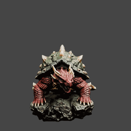 Spiked Dragon Turtle Beast Miniature
