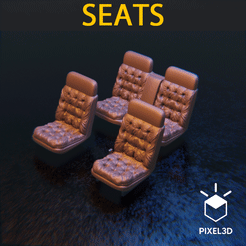 Sem-Título-1.gif 3D file 1980 inspired Comfy Seat - 29AUG22-S16・3D printer model to download