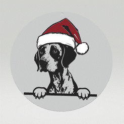 german-shorthair-pointer.gif ORNAMENTO PARA ÁRBOL DE NAVIDAD DOGGO - Pointer alemán de pelo corto