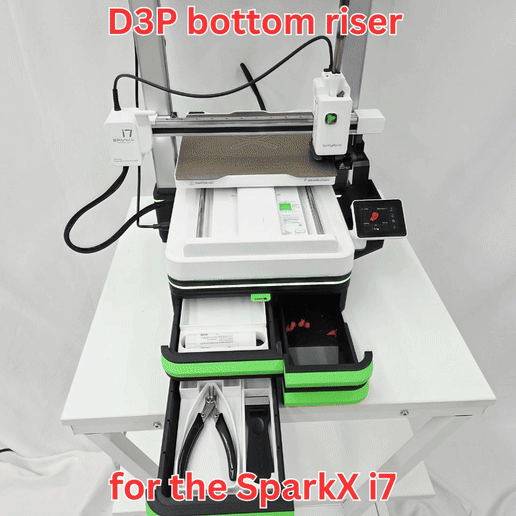 Creality SparkX i7 D3P bottom riser