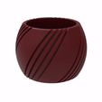 Special_Spherical_2_pot_Bowl.257.gif SPHERICAL FINNED VASE - POT - PENCIL HOLDER OR PLANTER