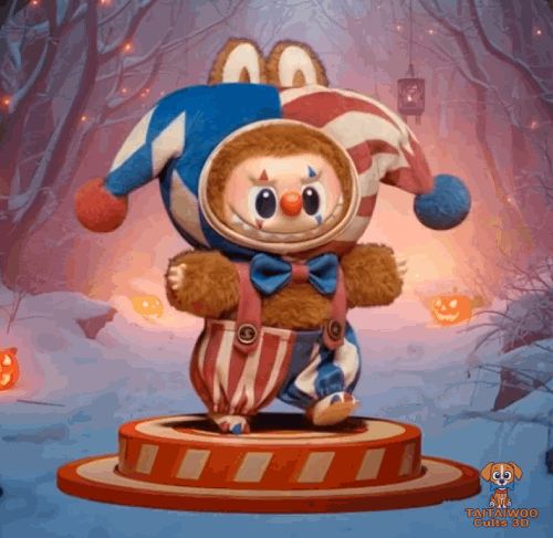 labubu-clown.gif Labubu Juggling Pop Mart Clown