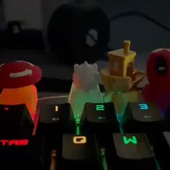 gifff.gif STL file Poro KeyCap・Design to download and 3D print