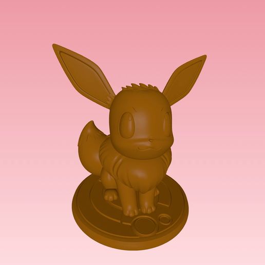 ImageToStl.com_Eevee.stl.mp4 Eevee - Pokemon