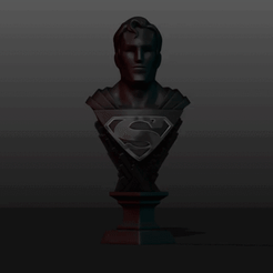 Untitled2.gif Fichier STL Mini Bust Superman・Design à télécharger et à imprimer en 3D, geolino_18