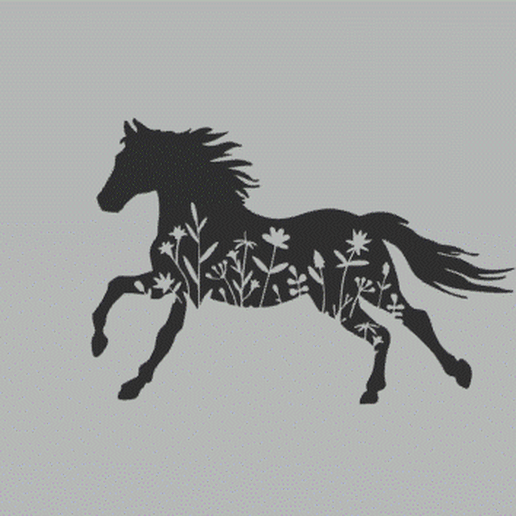 Flower Horse 3D model