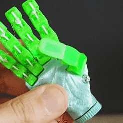 MiniHand-manual-option.gif 3D-Datei LAD Mini Robot Hand-Flexy Finger-Antistress・Design für 3D-Drucker zum herunterladen