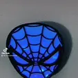 export_1682880017583.gif Spider-man Battery operated wall light STL