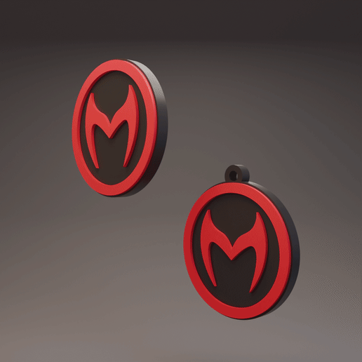 Scarlet Witch - Marvel - Rivals - Keychain and Coin/Badge
