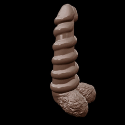 Big-screw-dick.gif STL file Big screw dick・3D printer design to download
