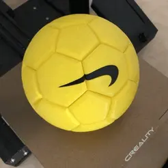 ezgif.com-gif-maker.gif STL file fully 3d printed soccer ball with hidden compartment・3D printer design to download