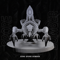 XENO SPORE BOMBER 3D file Xeno sporebomber・Template to download and 3D print, facu_lok