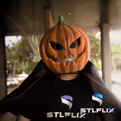 PMPKHELMET.gif 3D-Datei Kürbis-Helm・3D-druckbare Vorlage zum herunterladen
