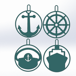 animiertes-gif-von-online-umwandeln-de.gif STL file christmas bauble sailor trade・3D print object to download, matlaurye
