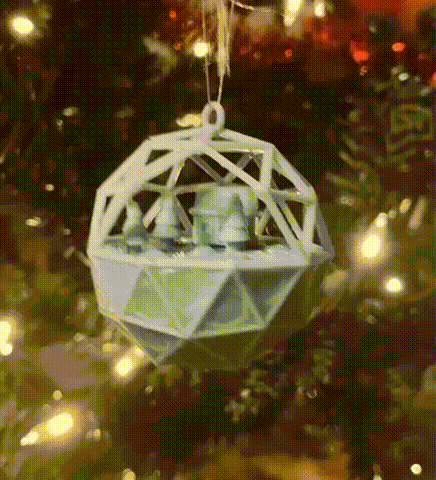 Diorama Snow Globe Ornaments 3D model