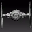 tie despliegue.gif Star Wars .stl Tie Fighter and Spare Parts .3D action figure .OBJ Kenner style.
