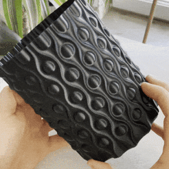 Wave-pattern-vase-4-GIF.gif Datei STL VASE MIT WELLENMUSTER 4・Modell für 3D-Druck zum herunterladen
