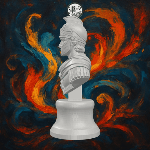 Alexander The Great Bronze Portrait – SoliDRawinGs SG3291