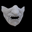 Preview_Samurai_Mempo160.gif 3D Sculpted Half Face Samurai Mempo Mask